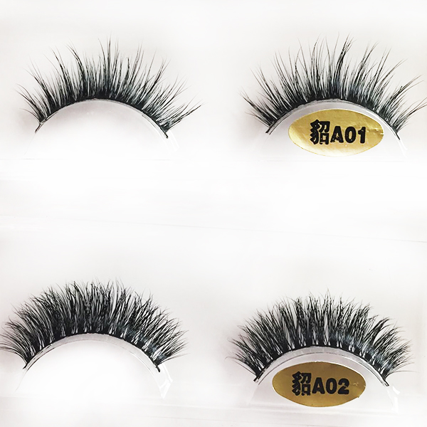 Authentic mink fur 3D mink false eyelashes S43